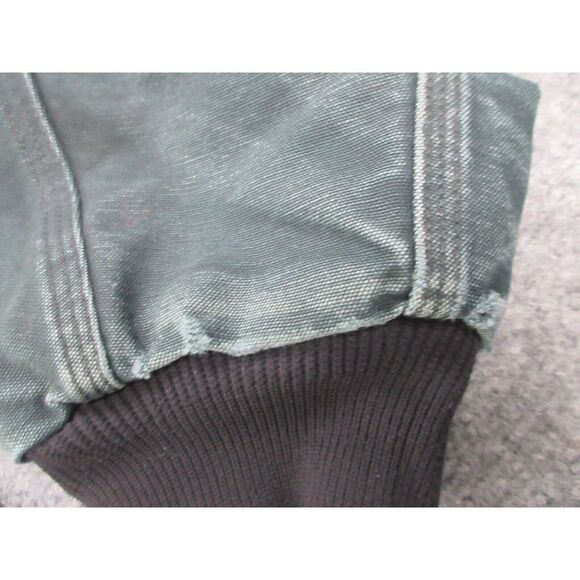 VINTAGE Carhartt Jacket J140 Mens 2XL XXL Black Duck Canvas Work Wear Hooded - Picture 6 of 16
